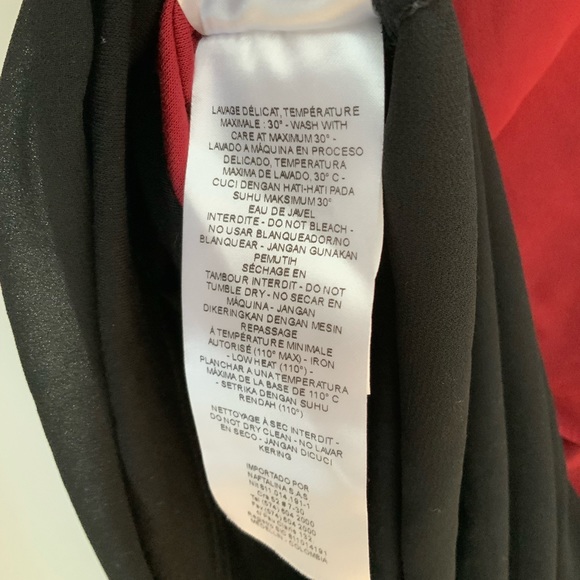 NAFNAF - Red and black layered dress - S - Picture 6 of 6